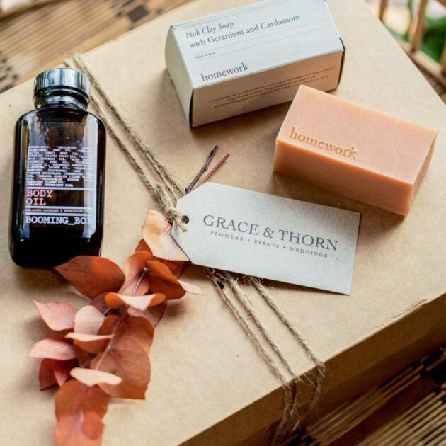 Natural Soap and Oil Box